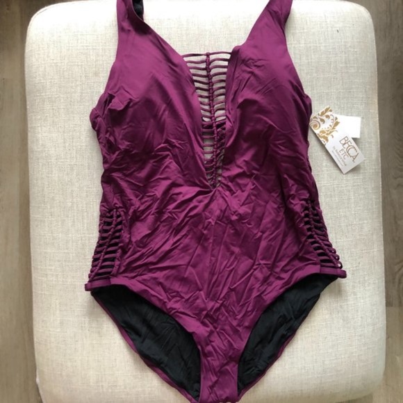 Becca ETC Swim No Strings Attached One Piece (size 1X) NWT - Picture 4 of 7